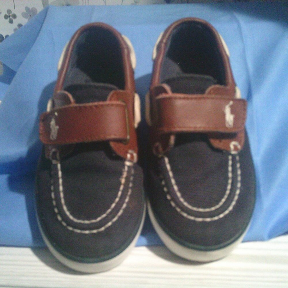 Ralph Lauren Polo Blue Loafers Boys 7